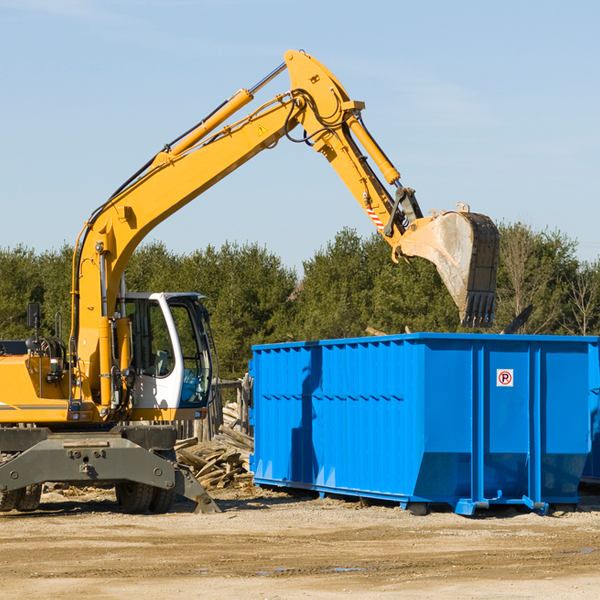 what size residential dumpster rentals are available in Churchill